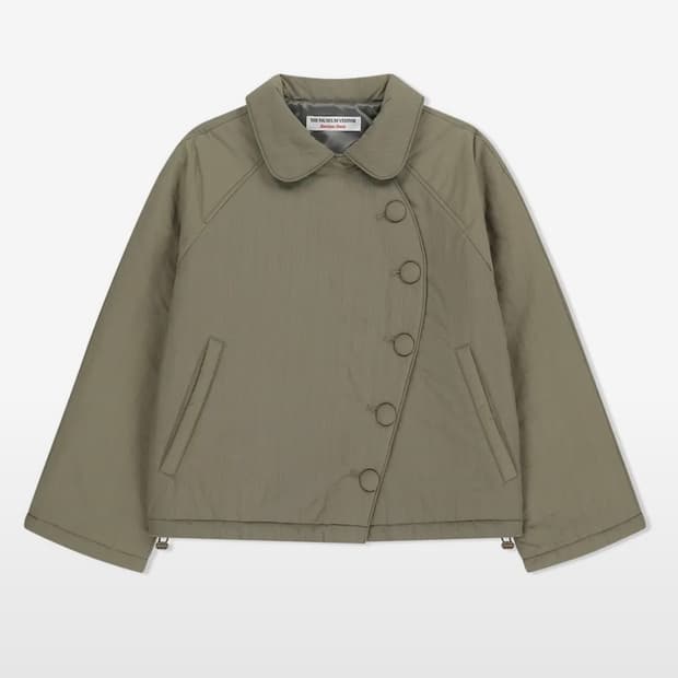 구해요)더뮤지엄비지터ROUND UNBALANCED PUFF JACKET 