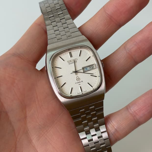1980s Type2 Stripe Dial Square Quartz