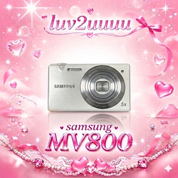 작례⭕️) 삼성 미러팝 mv800 화이트 카메라🤍✨