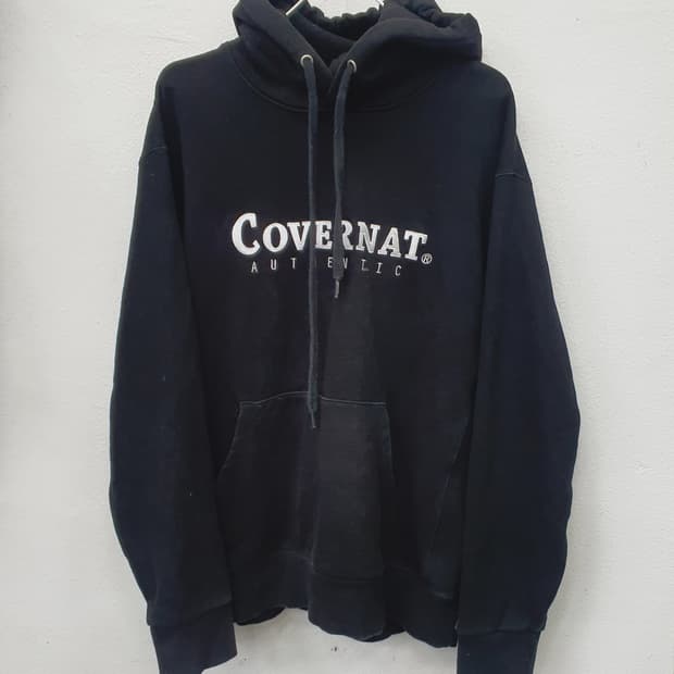 COVERNAT 커버낫 어센틱 후드티 블랙 (100)