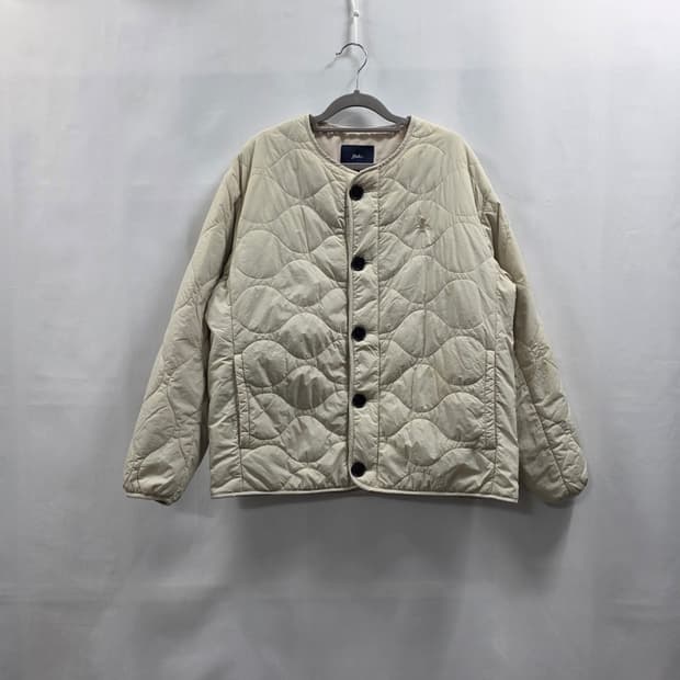 0773 Yale 예일 아이보리 퀼팅 패딩 자켓 L