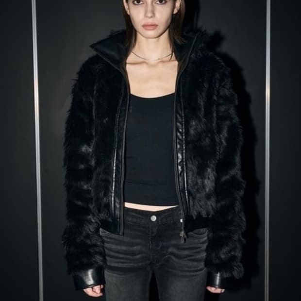 보헤미안서울 하이넥 투웨이 퍼자켓