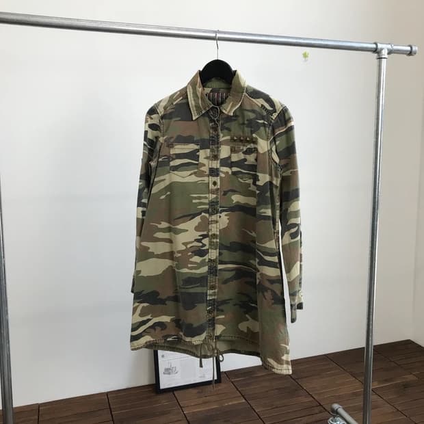 As Know As Camo Longline Shirt Jacket