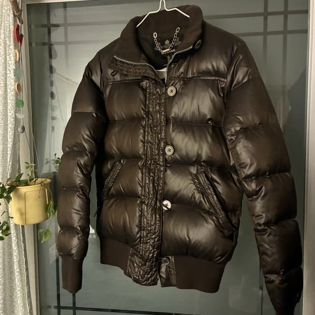 바버 브라운 패딩