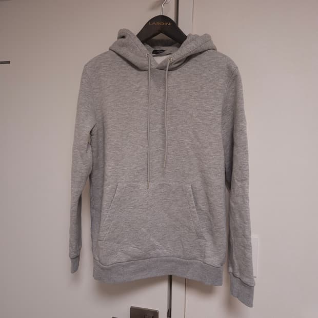 [M] 띠어리 기모 회색 그레이 후드티