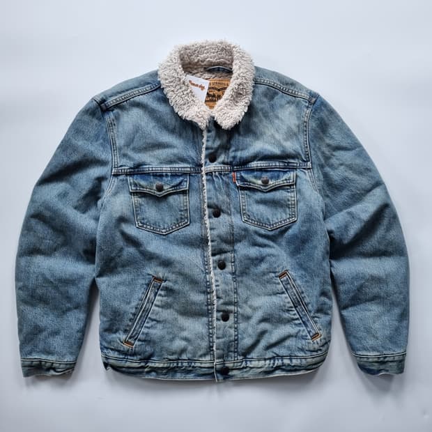 리바이스 오렌지탭 데님 쉐르파 자켓 