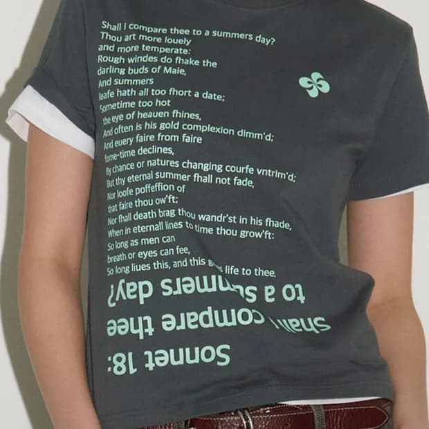 헤레틱 SONNET 18 T-SHIRT (STANDARD FIT) / c