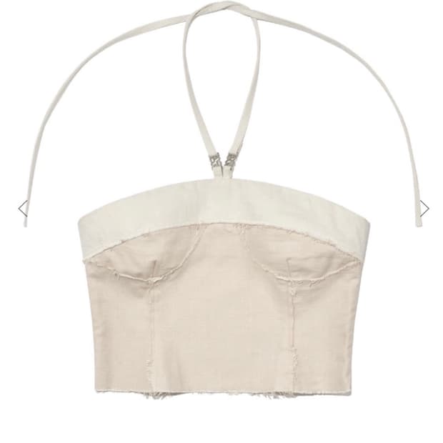 ARIZONA TWOTONE BUSTIER,SKIRT (SAND)