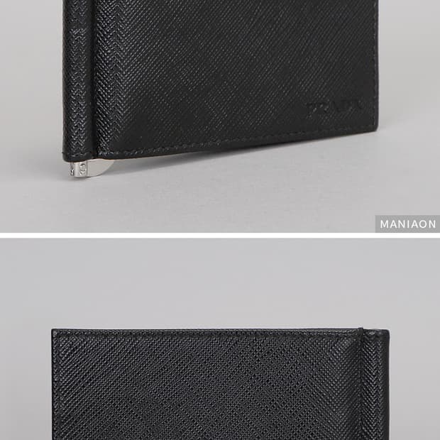 프라다 사피아노 머니클립 블랙 새제품