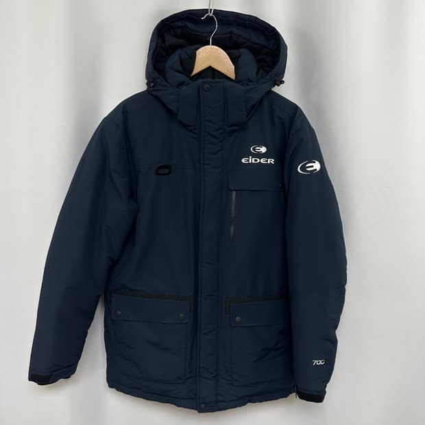 아이더 남자 솜빵빵 방한 패딩 네이비 오리털 XL 105