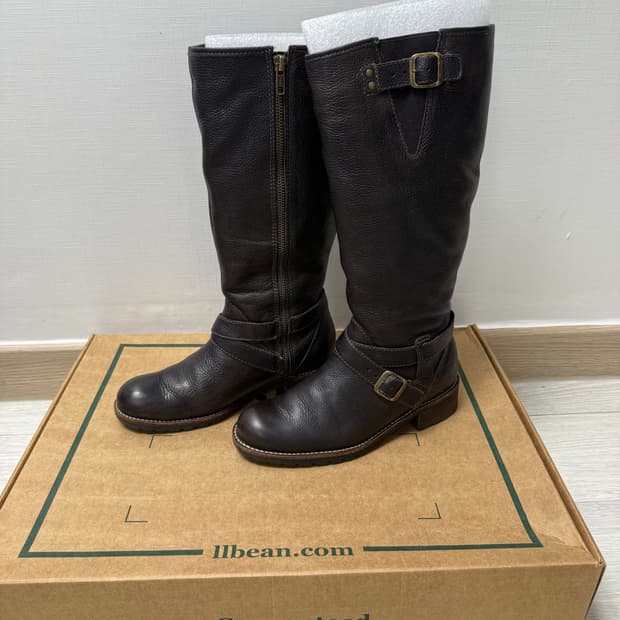 (230)LLBEAN 엘엘빈 레더 엔지니어부츠 브라운