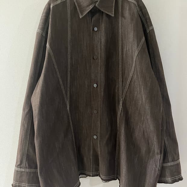 THEILMA 더일마 브라운스티치 자켓셔츠