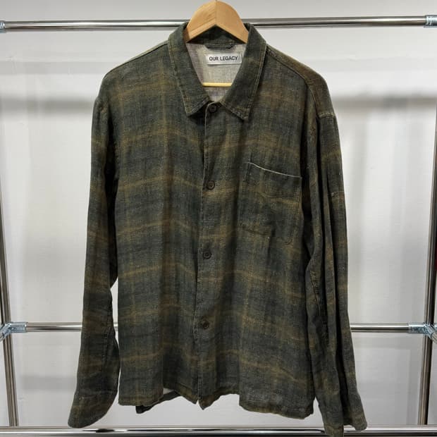 OUR LEGACY — Box Shirt Mirage Wax Check