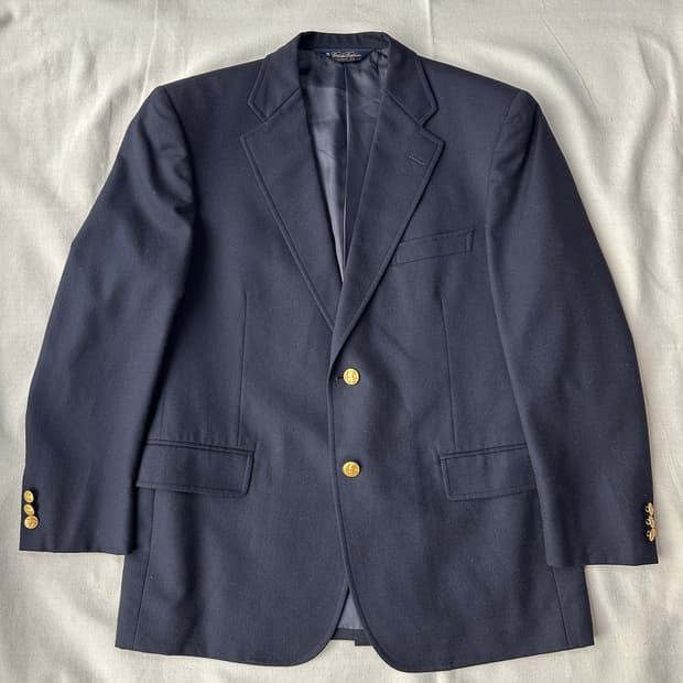 브룩스 브라더스 네이비 금장 블레이저 38S