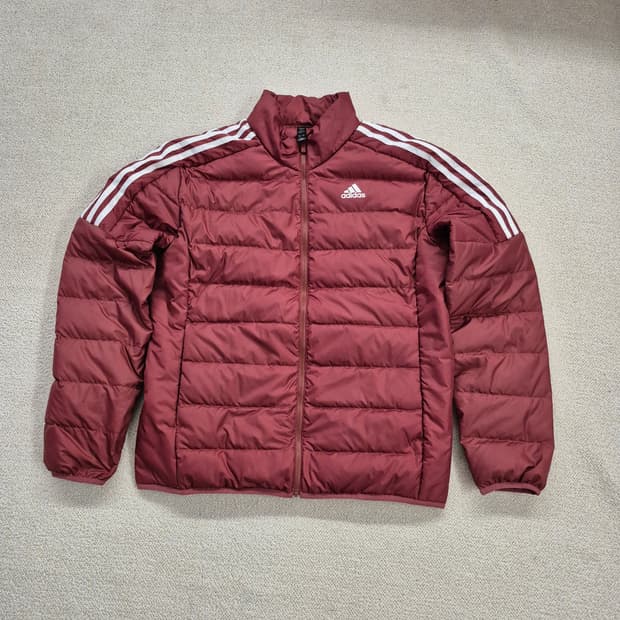 아디다스  삼선덕다운 경량패딩2XL