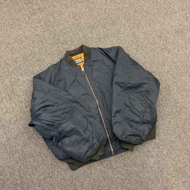 SCHOTT 빈티지 MA-1 네이비 항공점퍼