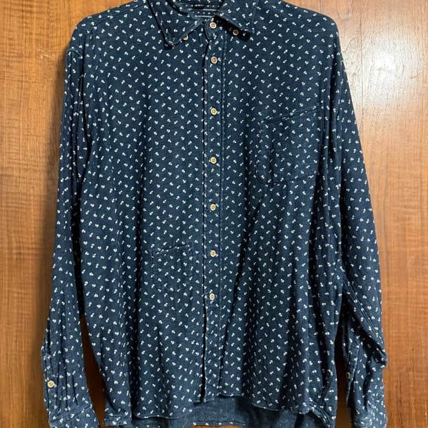 45r_앵커 패턴 셔츠 4사이즈