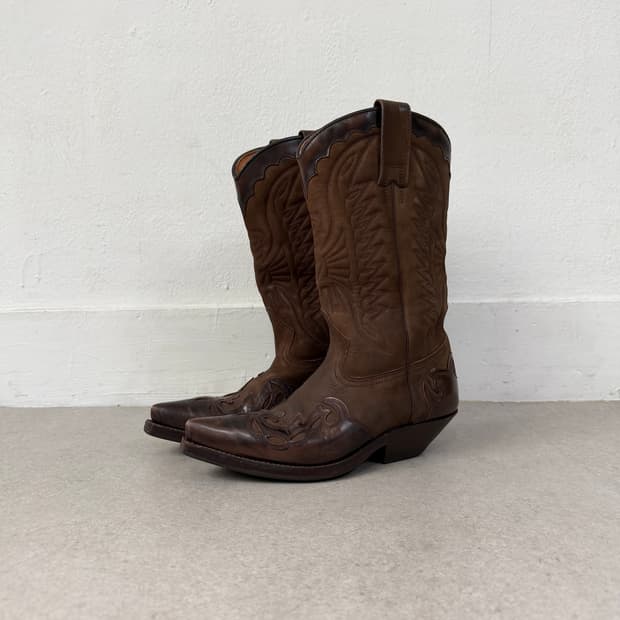 Primeboots 스웨덴 브라운 레더 웨스턴부츠