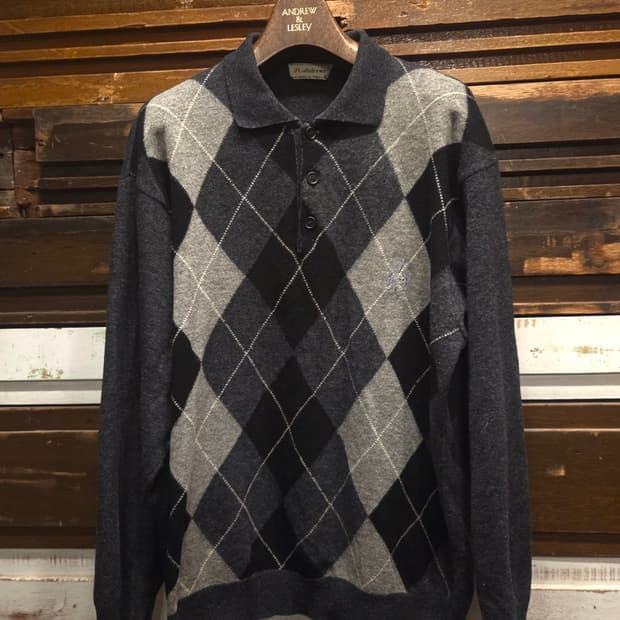 세인트 앤드류 아가일패턴 니트