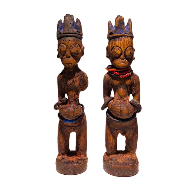 Pair of Ere Ibeji Yoruba Twin Figures
