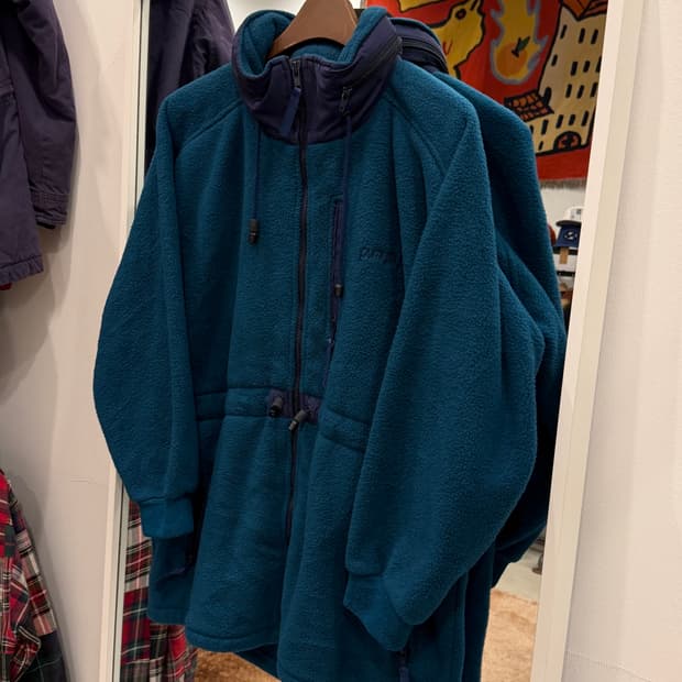 90s Earth Sea Sky 빈티지 폴라텍 플리스 집업 자켓