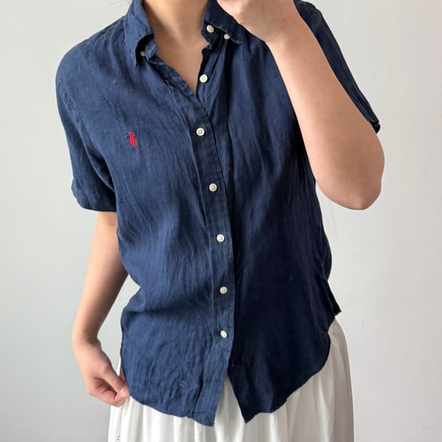 [S] 폴로 랄프로렌 클래식핏 린넨 반팔셔츠