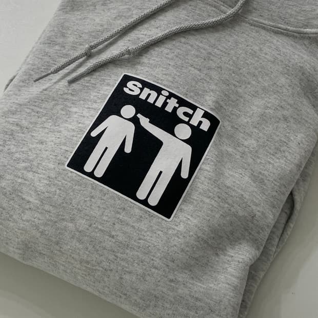 fuckthatnerdshop snitch hoodie 새상품 XL