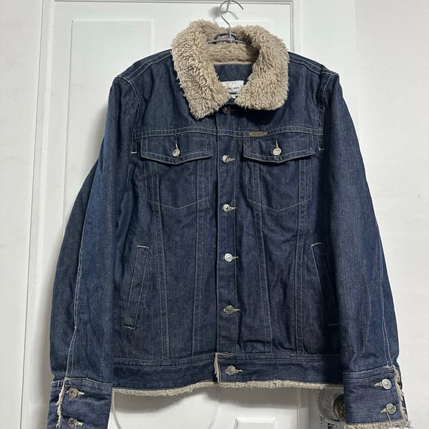 캘빈클라인 데님 쉐르파 자켓