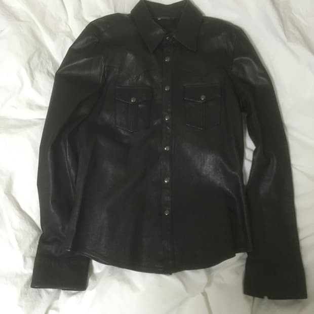 dolce&gabbana leather shirts
