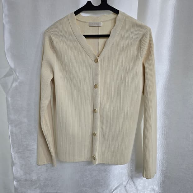 SJSJ 아이보리 골지 니트 가디건 (1933)