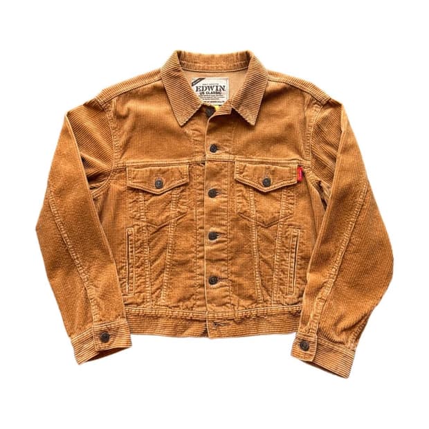 90-00s 에드윈 3nd 코듀로이 트러커 자켓