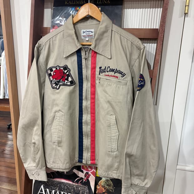 테드 컴퍼니 럭키 데빌 자수 워크자켓 L