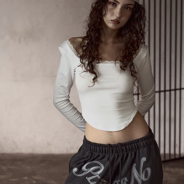 플리즈노팔로우 미미탑 화이트