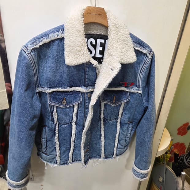 디젤 쉐르파 양털 자켓