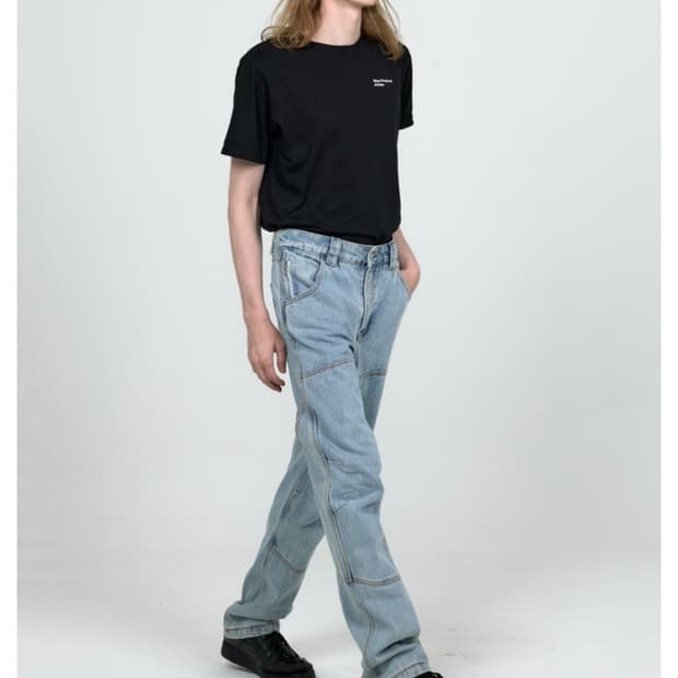 MPa CALF POKET PANTS (STEEL BULE ) size