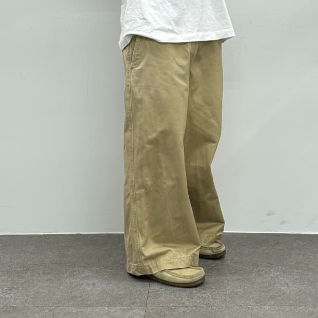 유니클로 숏 기장 면바지