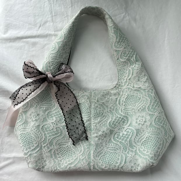 Anna Sui mint lace shoulder bag