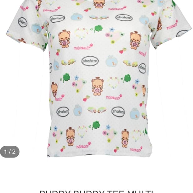 Shalom buddy buddy tee multi