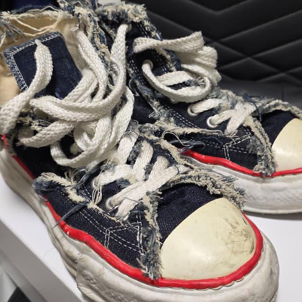 미하라 야스히로 나이젤카본 워시드 데님 44사이즈