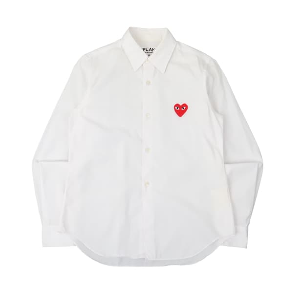 꼼데가르송 하트와펜 화이트 셔츠