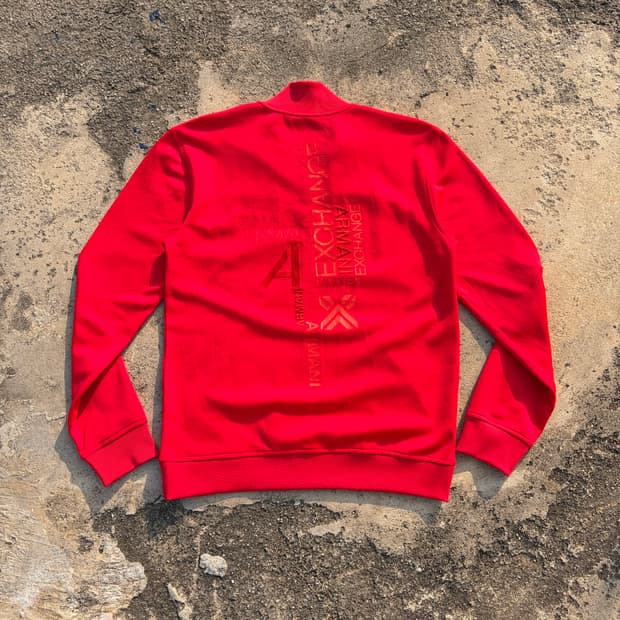 아르마니 익스체인지 빈티지 트랙탑 져지 M