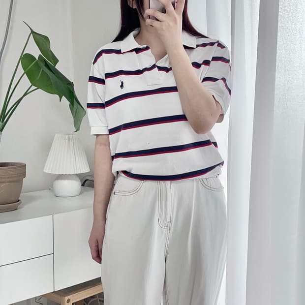 [정품] 폴로 단가라 반팔카라티 [ S ]