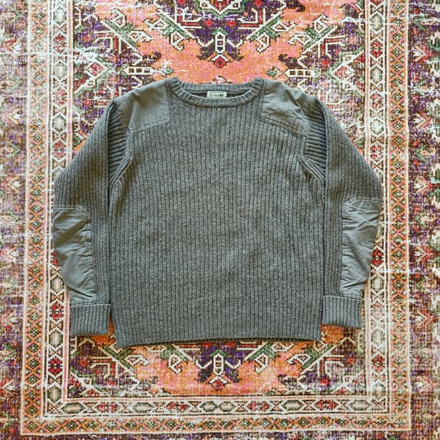90s LL Bean 코만도 니트 웜베이지 (XL)
