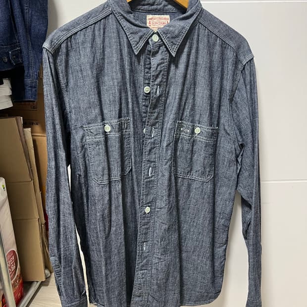 본쿠라 boncoura 샴브레이 워크셔츠 42