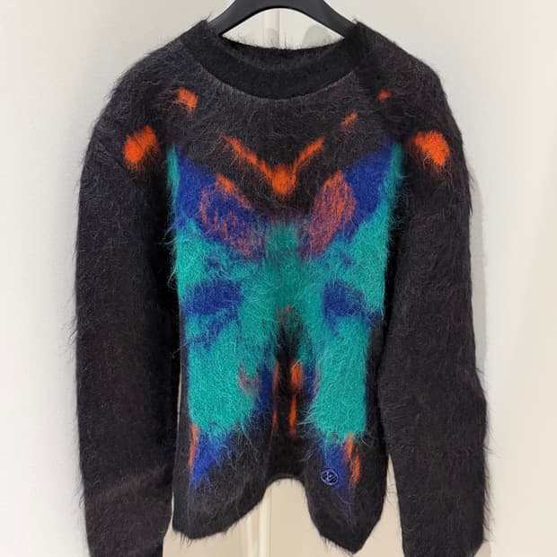 [S] 루이비통 버터플라이 모헤어 니트