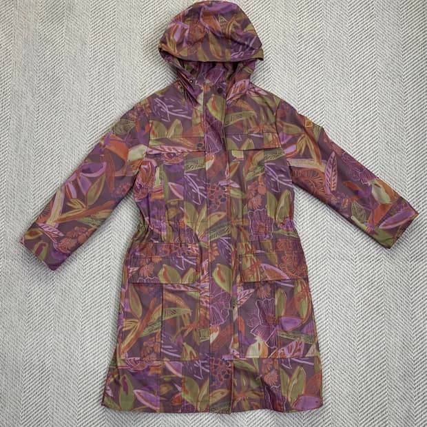 오일릴리 패턴 후드 코트 36