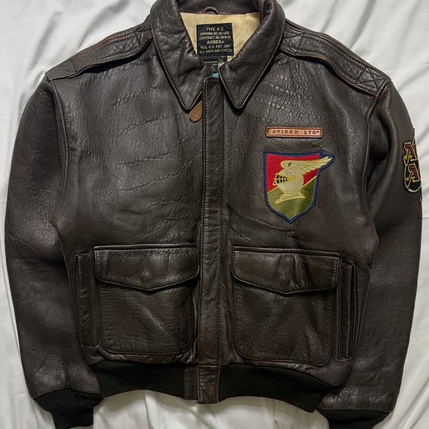 아비렉스 A-2 가죽 자켓