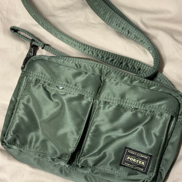 포터 올 뉴 탱커 슬링백 세이지 그린