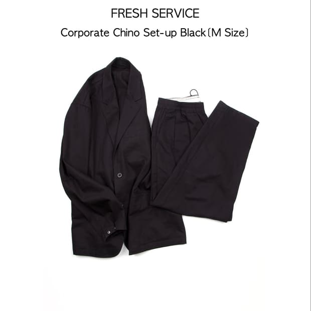 FRESHSERVICE 코퍼레이트 치노 셋업 블랙