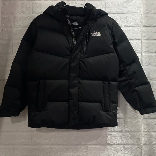 정품 노스페이스 오리털 아동패딩 140 키즈패딩 패딩9세-10세